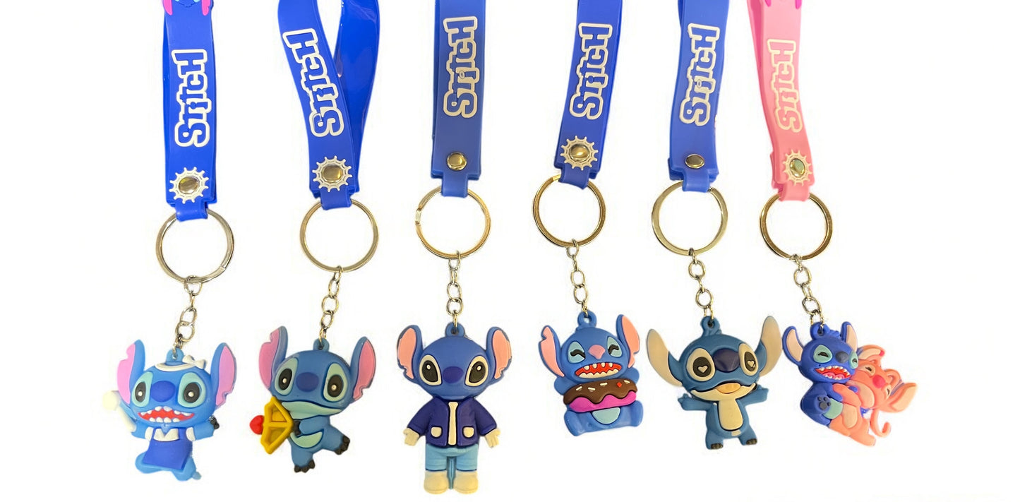 Stitch Rubber Keychain
