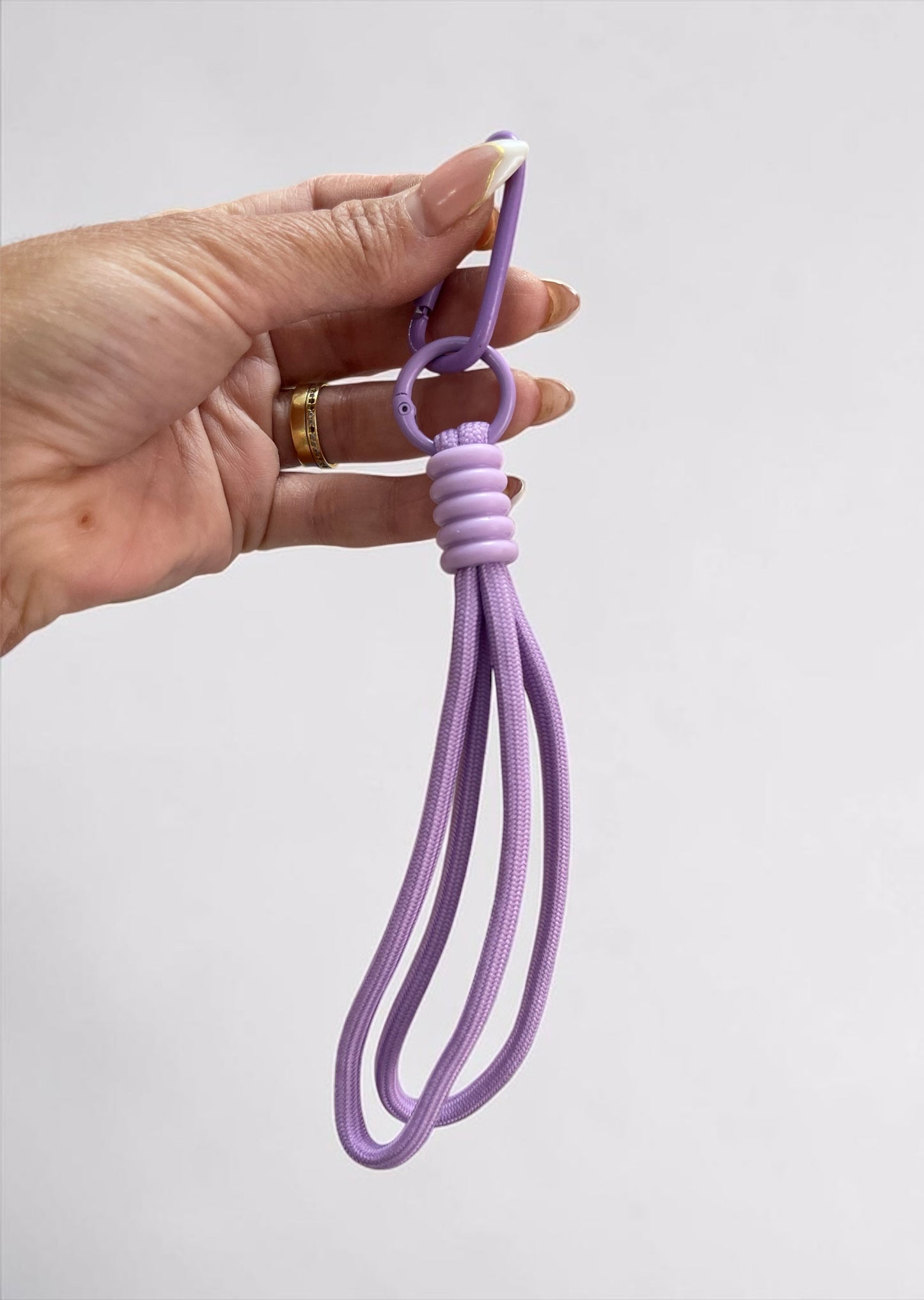 Creative Double Rope Braided Lanyard Keychain Phone Strap Key Ring Anti-Lost String DIY Hanging Pendant Ornament Accessories