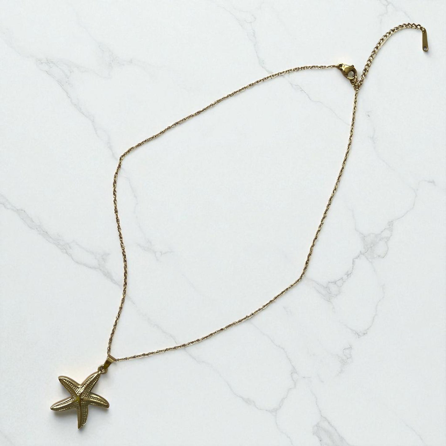 Beach Wind Shell Starfish Stainless Steel Necklace Female Fashion Simple Personalized Necklace Jewelry