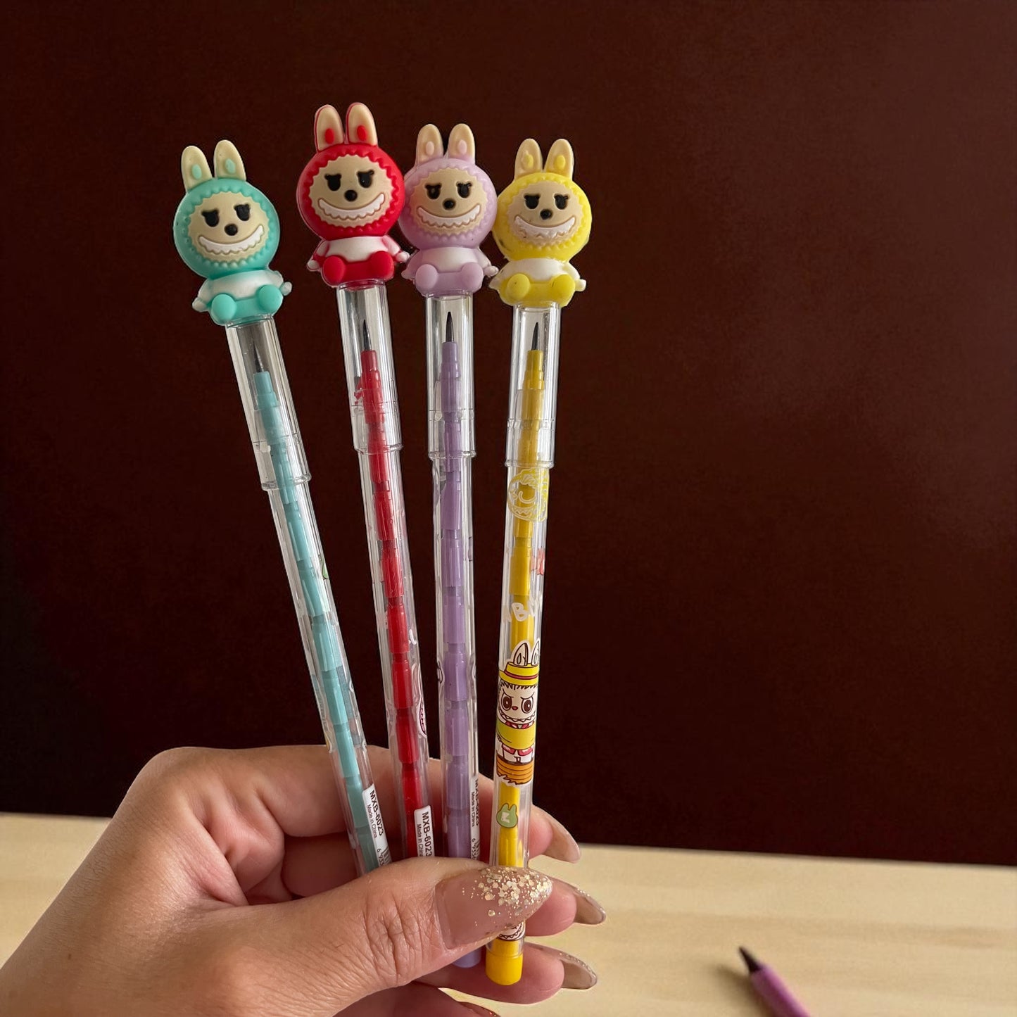 1Pc Labubu Cute Non Sharpening Mechanical Pencil Replaceable core Student Writing Pencil School Office Supplies Pencil Stationery