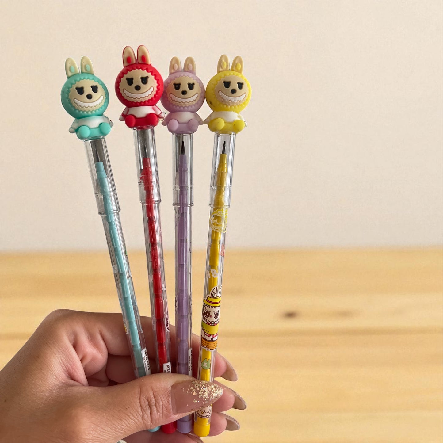 1Pc Labubu Cute Non Sharpening Mechanical Pencil Replaceable core Student Writing Pencil School Office Supplies Pencil Stationery