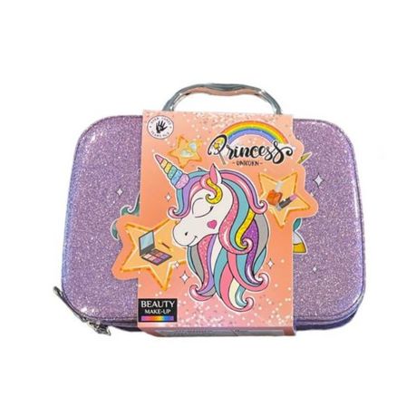 Kids Washable Makeup Set With Unicorn Design Bag