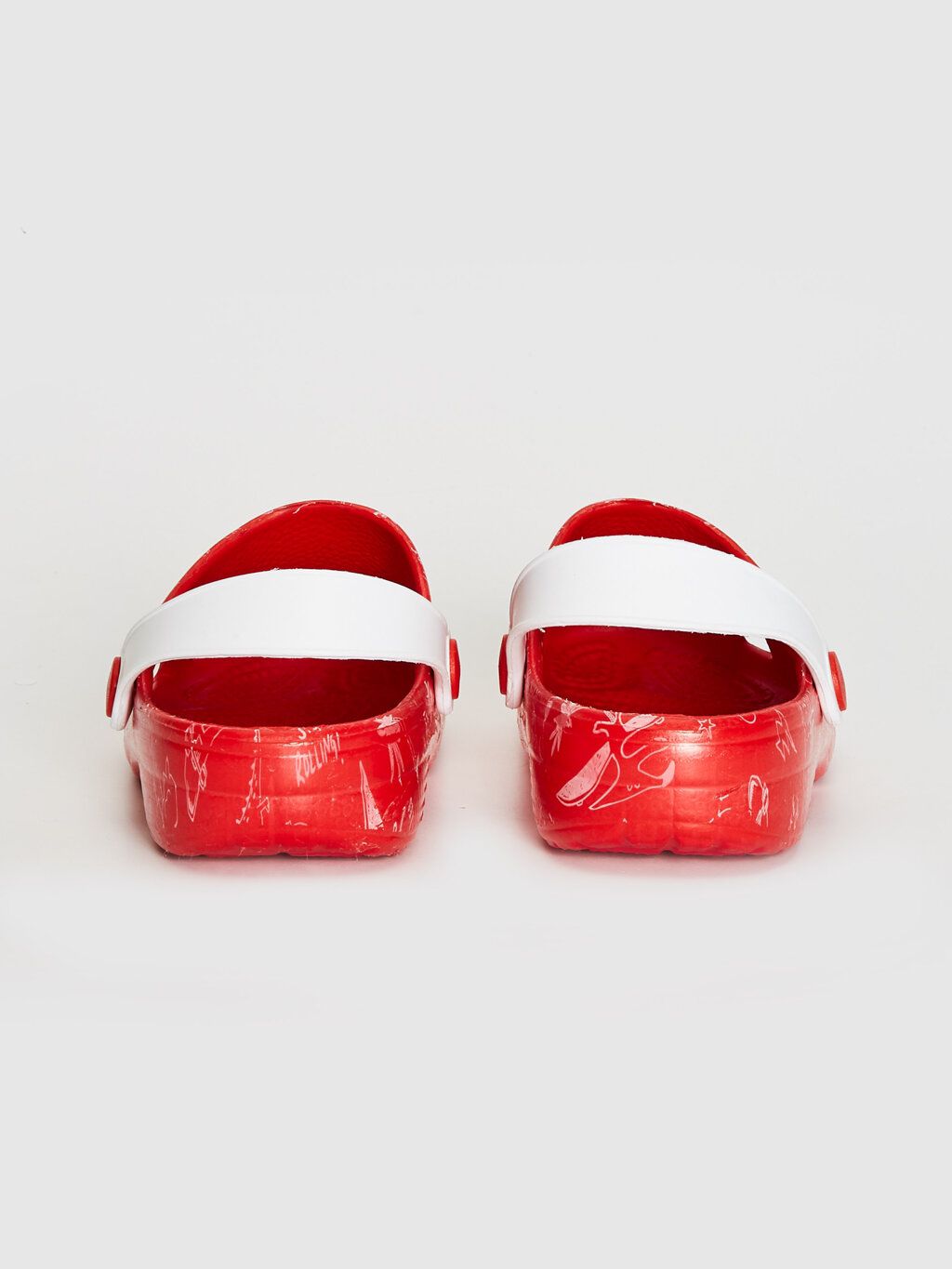LCW patterned red clogs - 26