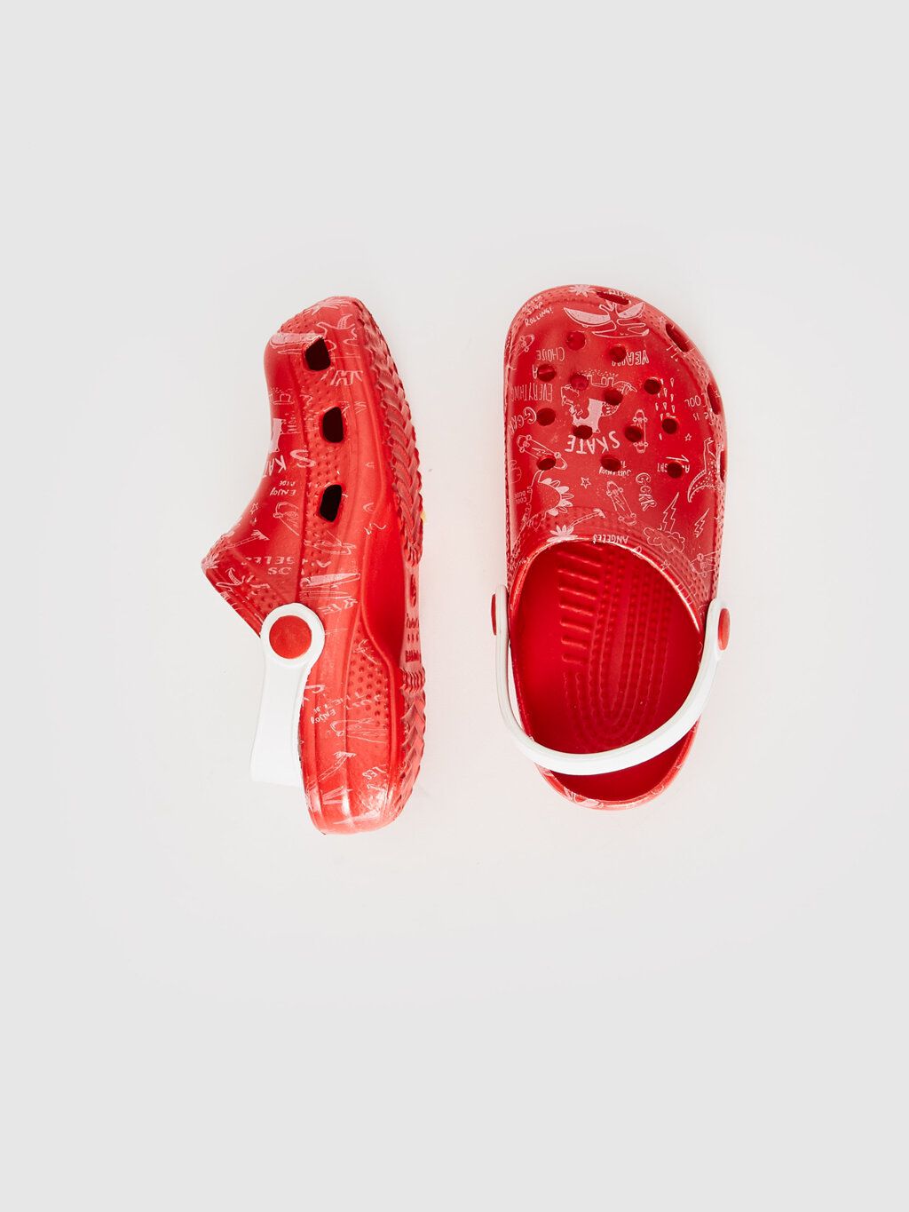 LCW patterned red clogs - 26
