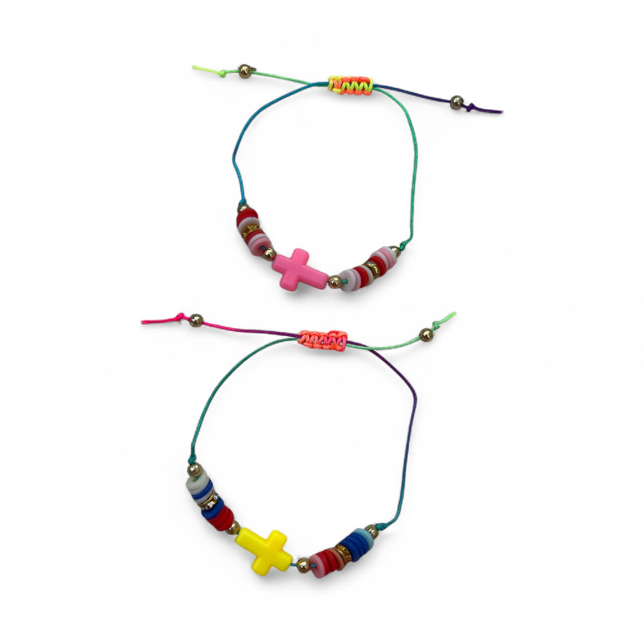 1Pc Cross Colorful Beaded Bracelet