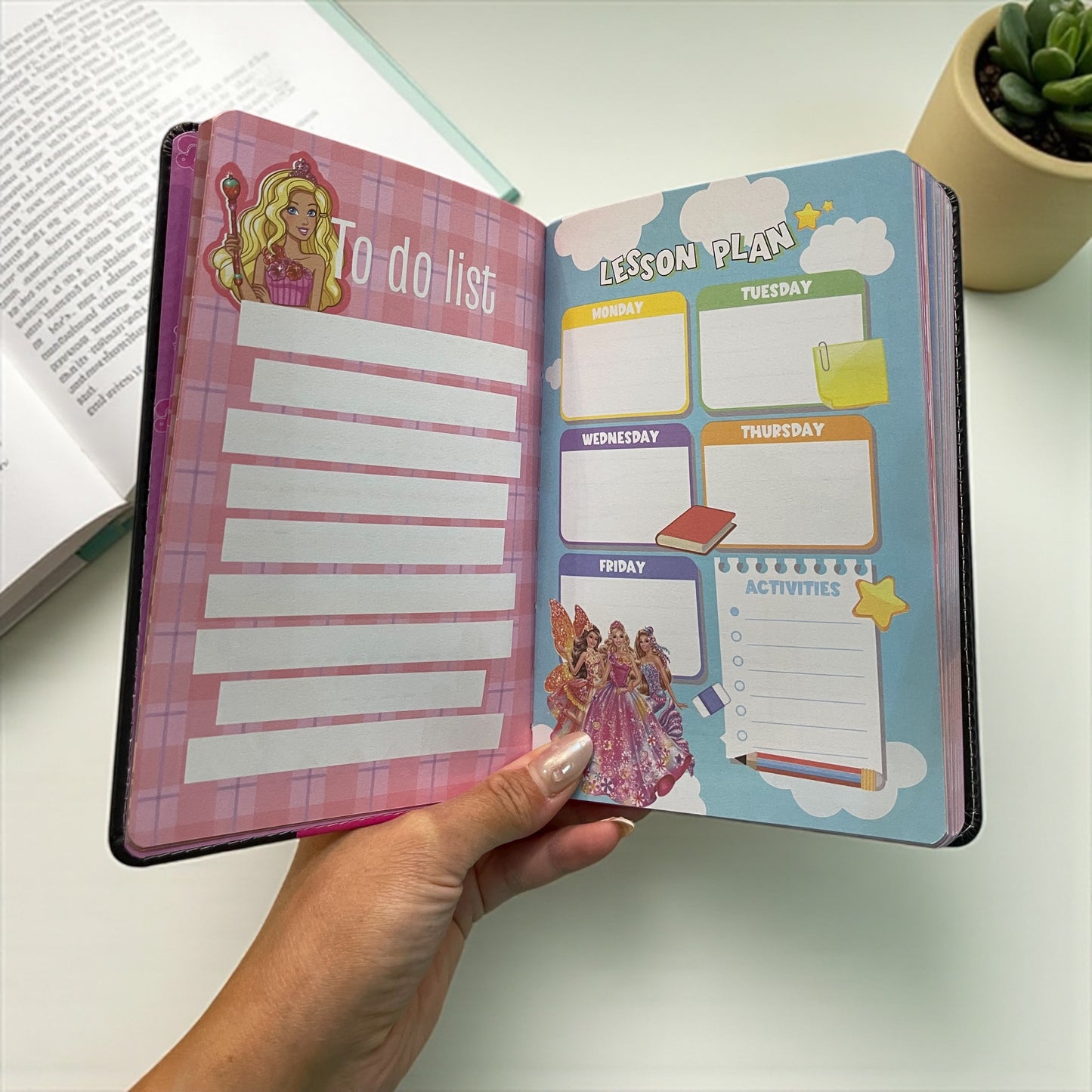 Barbie Weekly Planner & To-Do Notebook ā Cute Girls Organizer with Lesson Plan