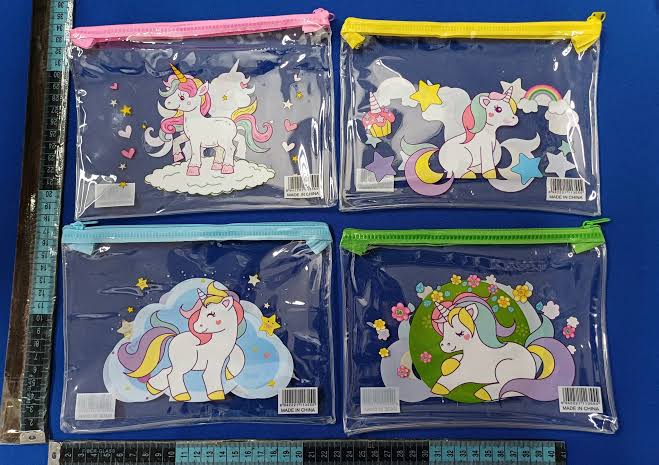 Barbie, Unicorn Transparent Pencil Pouch or Makeup Purse
