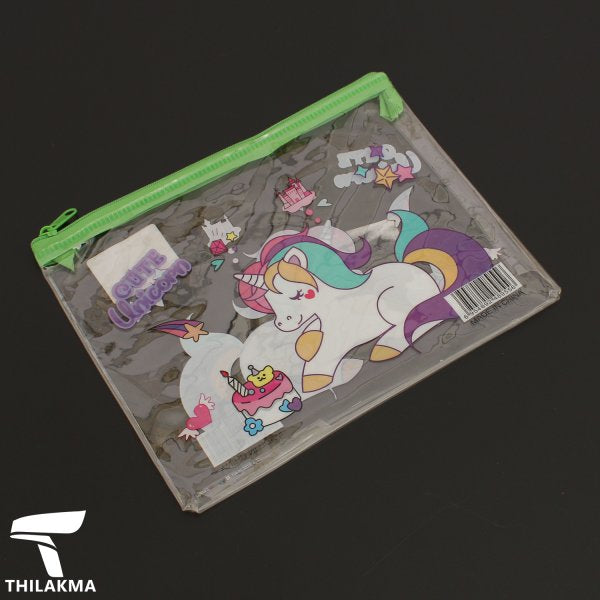 Barbie, Unicorn Transparent Pencil Pouch or Makeup Purse