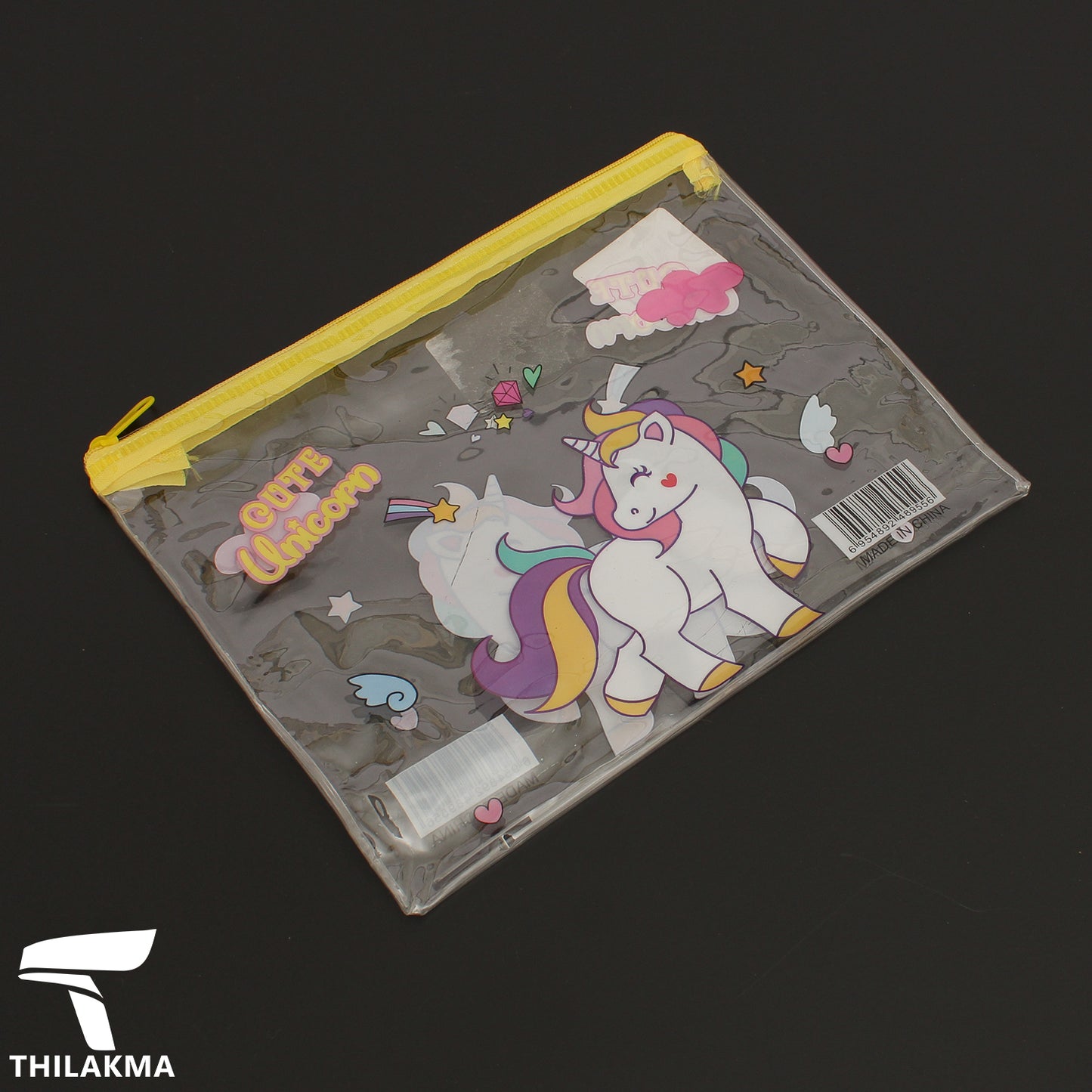 Barbie, Unicorn Transparent Pencil Pouch or Makeup Purse