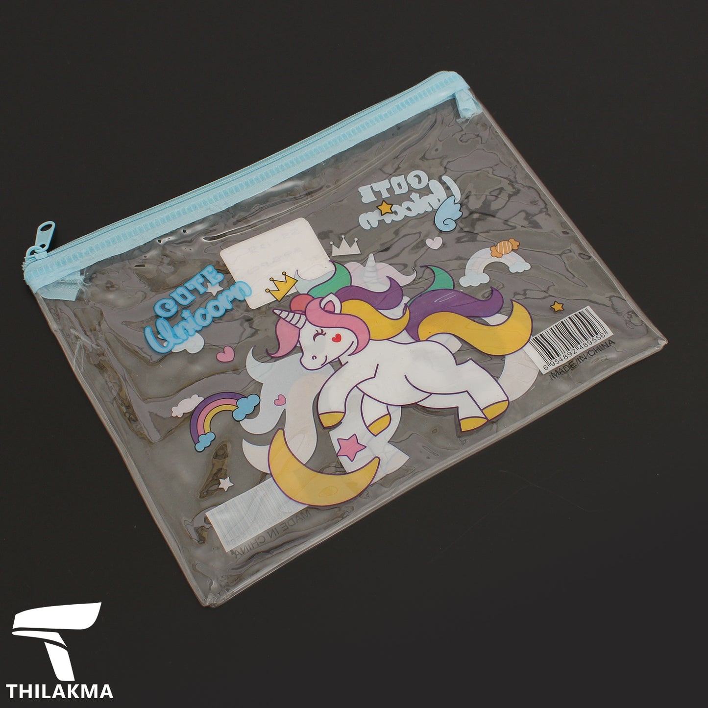 Barbie, Unicorn Transparent Pencil Pouch or Makeup Purse