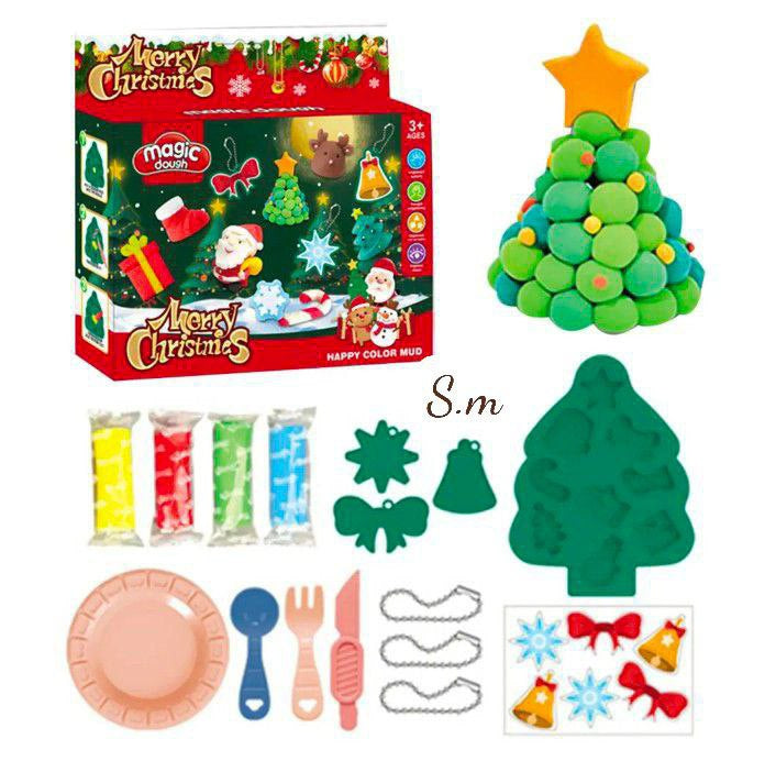 CHRISTMAS SHAPE MODELING Dough Kit