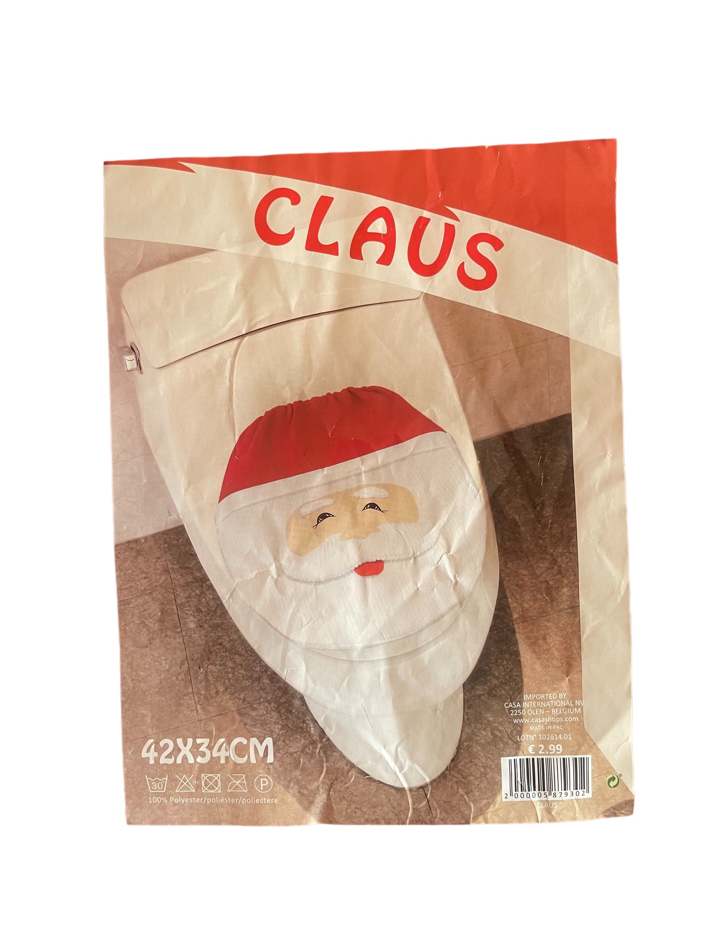 Christmas Santa Claus Toilet Seat Cover