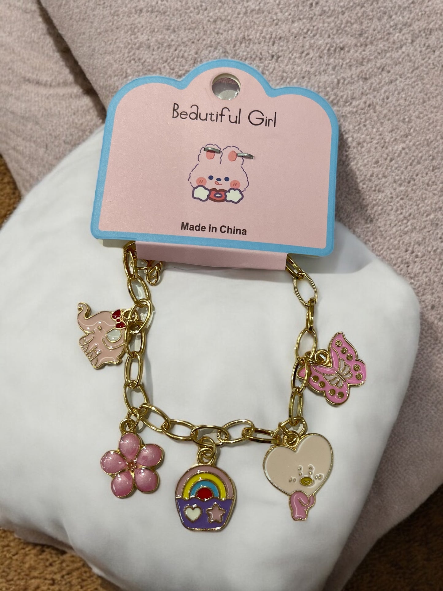 1pc Children & Teenagers' Cute Cartoon Shaped Alloy Pendant Bracelet