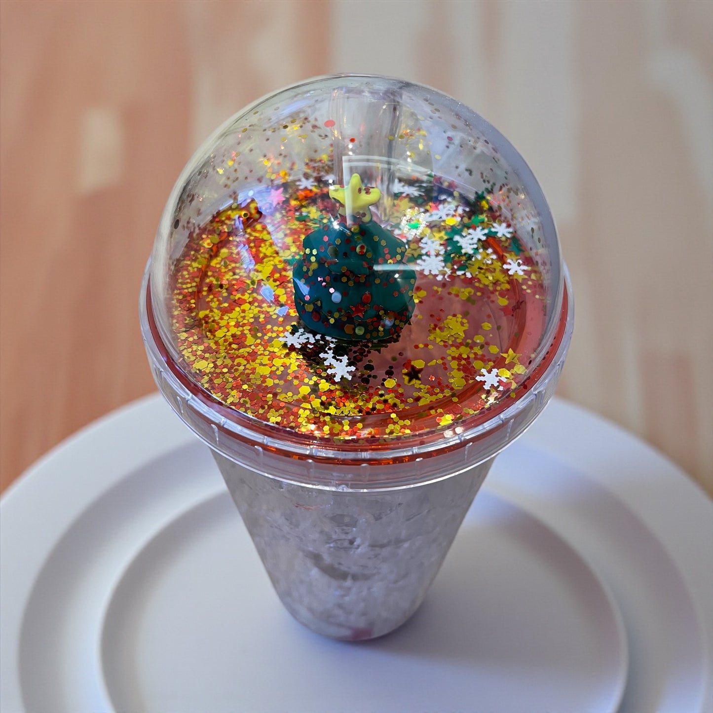 Christmas Cup With Lid Straw Double Layer Plastic Coffee Milk Tea Juice Mug Xmas Cup Water Bottle Christmas Gift Wholesale