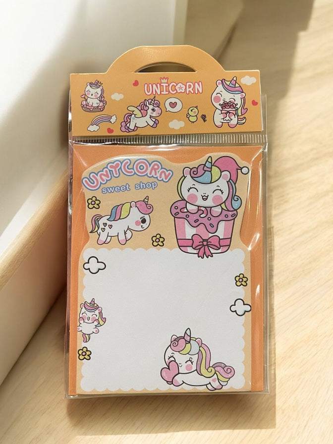 Stand-up Cute Unicorn, Astronaut Sticky Note