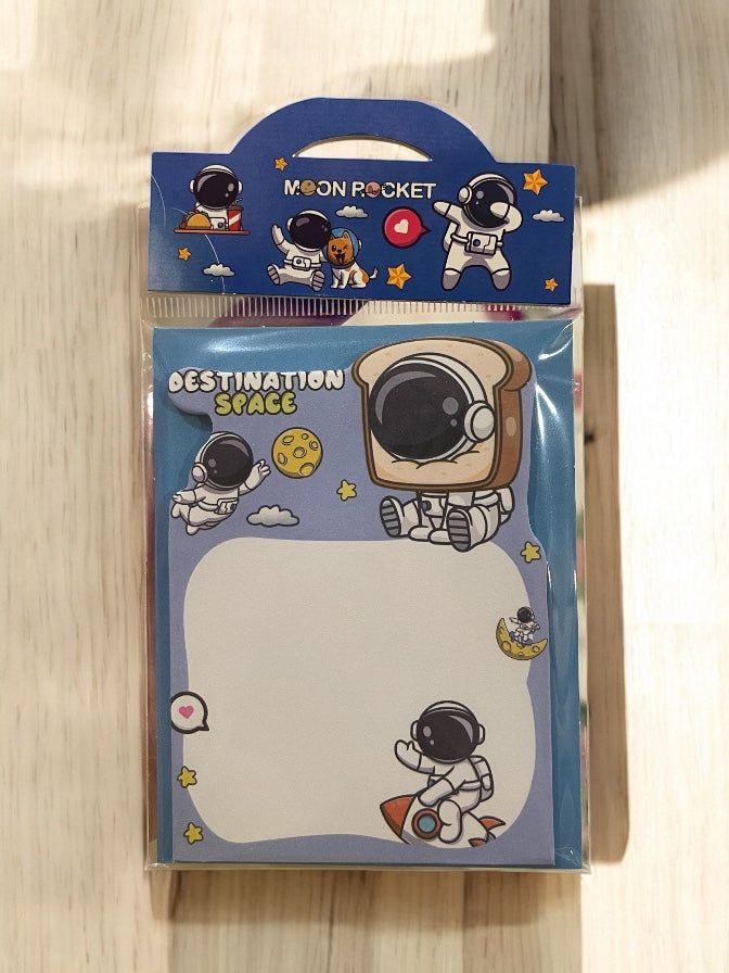 Stand-up Cute Unicorn, Astronaut Sticky Note