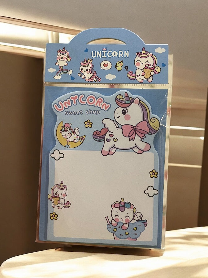 Stand-up Cute Unicorn, Astronaut Sticky Note