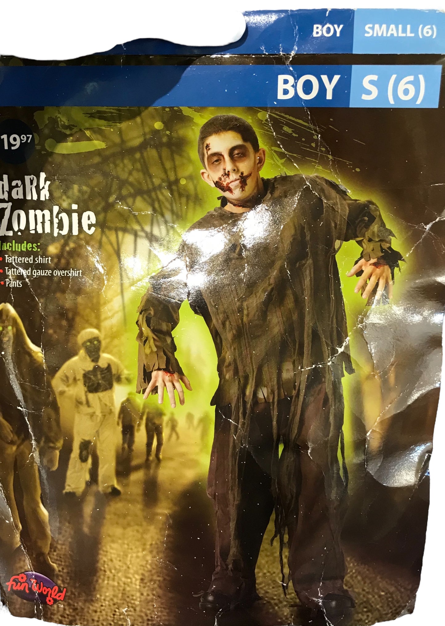 Dark Zombie Boy Costume