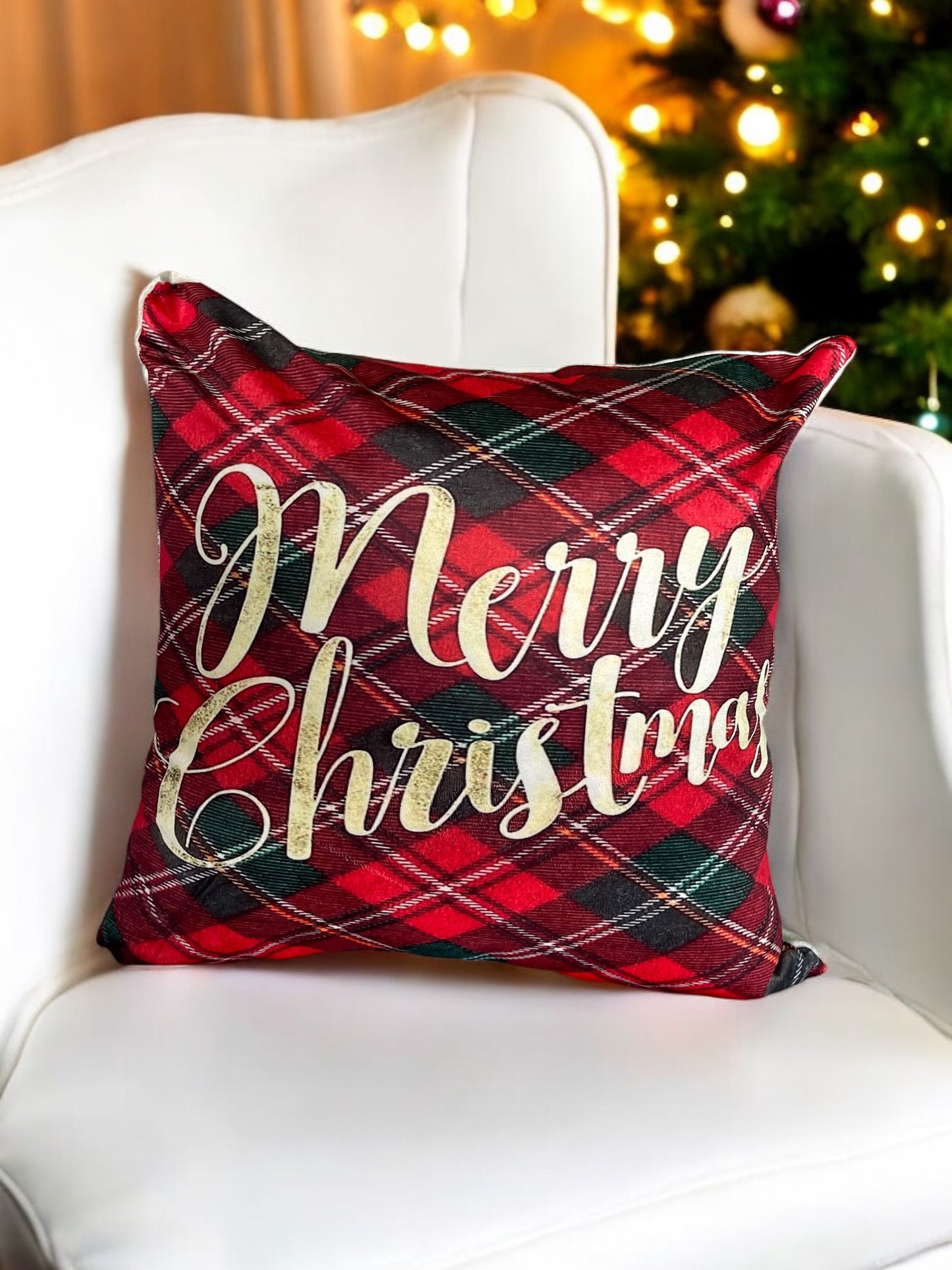 1Pcs Christmas Themed Velvet Cushion Cover Decorative Sofa Home Cars Throw Decor Pillowcover