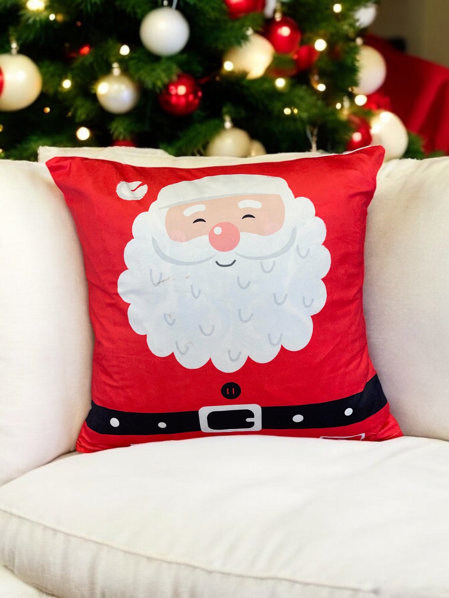 1Pcs Christmas Themed Velvet Cushion Cover Decorative Sofa Home Cars Throw Decor Pillowcover