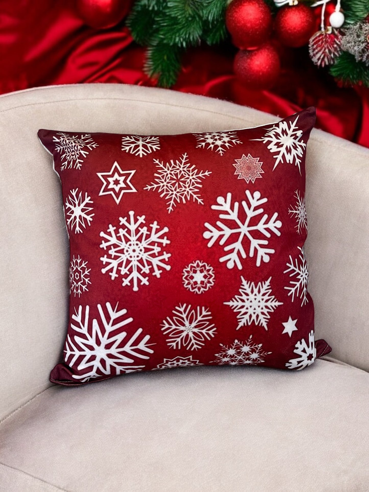 1Pcs Christmas Themed Velvet Cushion Cover Decorative Sofa Home Cars Throw Decor Pillowcover
