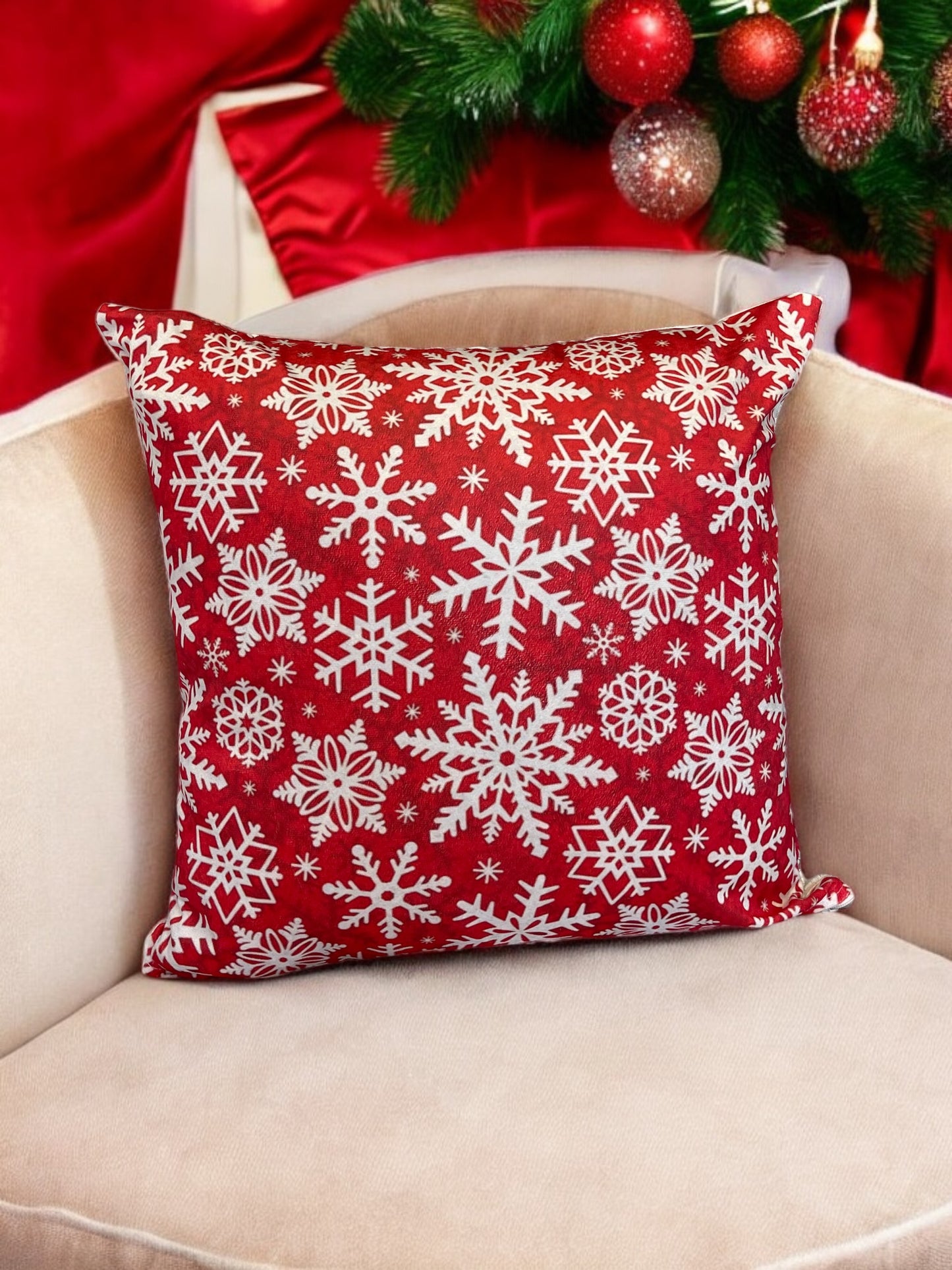 1Pcs Christmas Themed Velvet Cushion Cover Decorative Sofa Home Cars Throw Decor Pillowcover