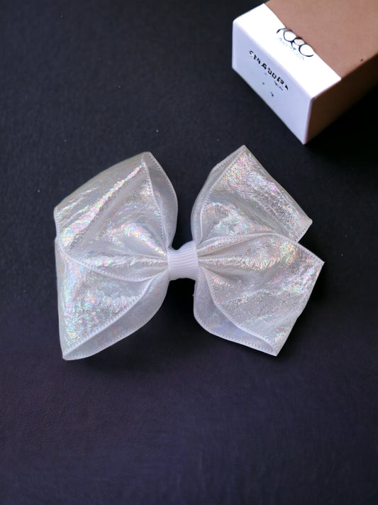 Holographic Bow Hair Clip
