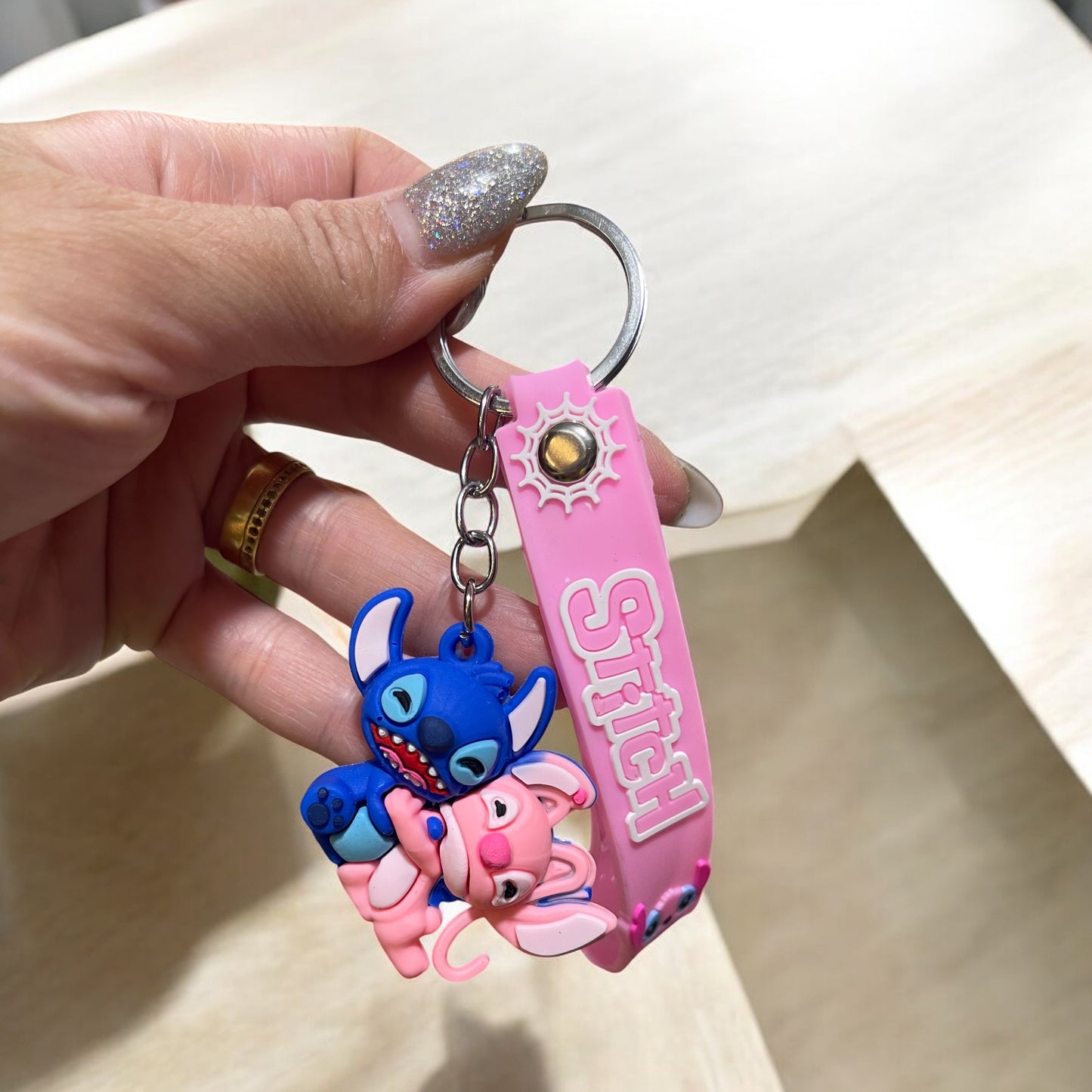 Stitch Rubber Keychain