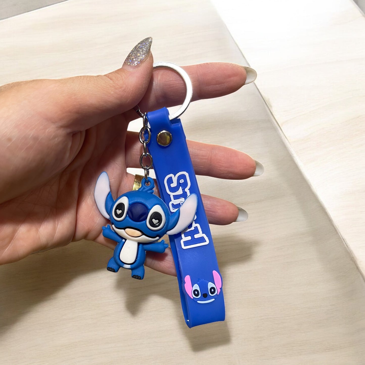 Stitch Rubber Keychain