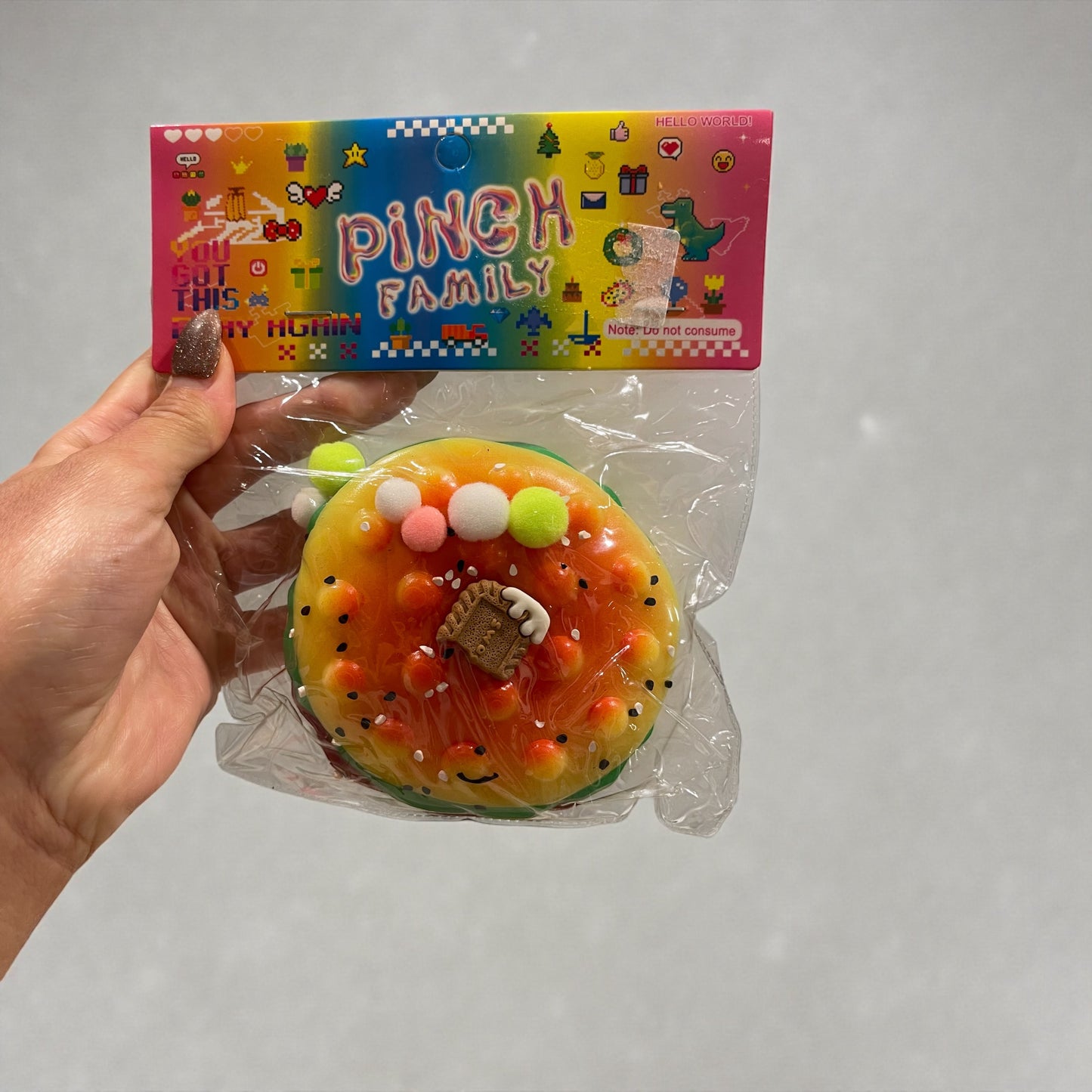 Squishy Hamburger Stress Ball Autism Sensory Toy Stress & Anxiety Relief Toys Pinch Decompression Toy