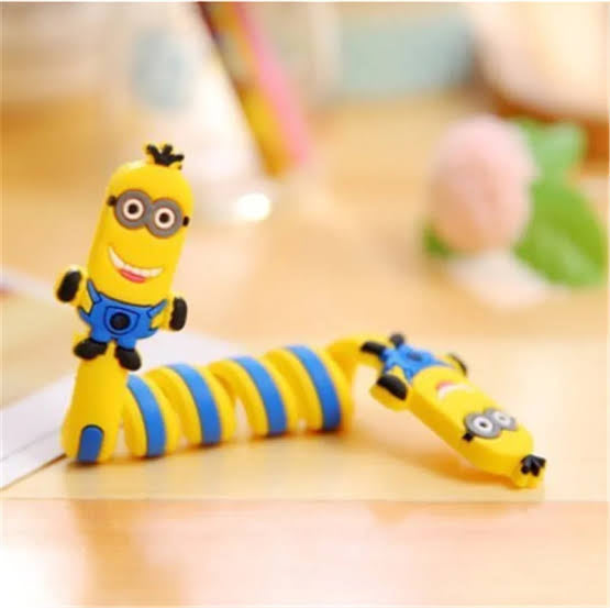 1PCS Silicone Cable Winder For Mobile Phone USB Charging Data line Earphone Winder Cartoon Cable Organizer Winder Protector Cord