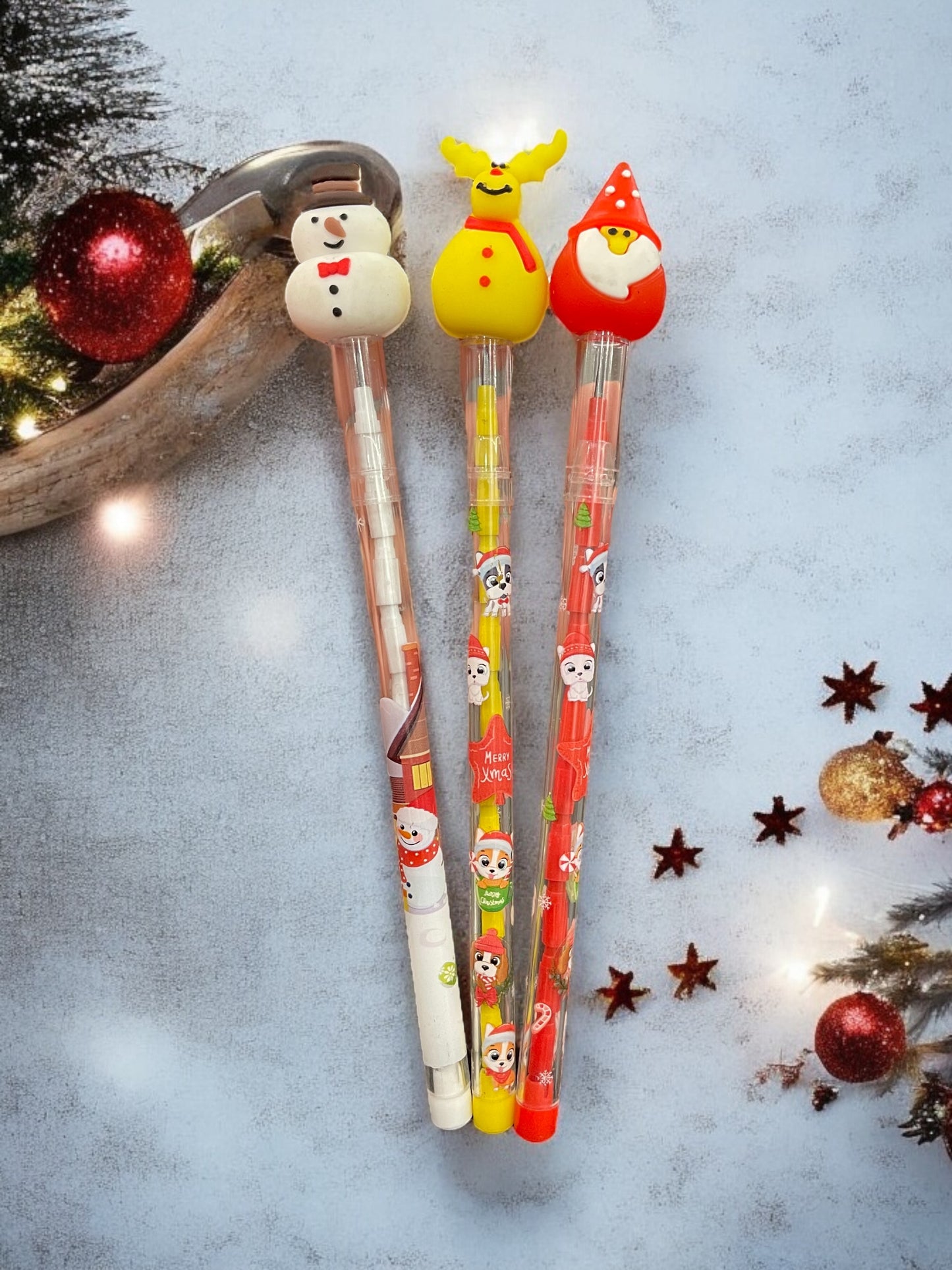 Cartoon Cute Christmas Mechanical Pencil for Student Christmas Gift School Stationery