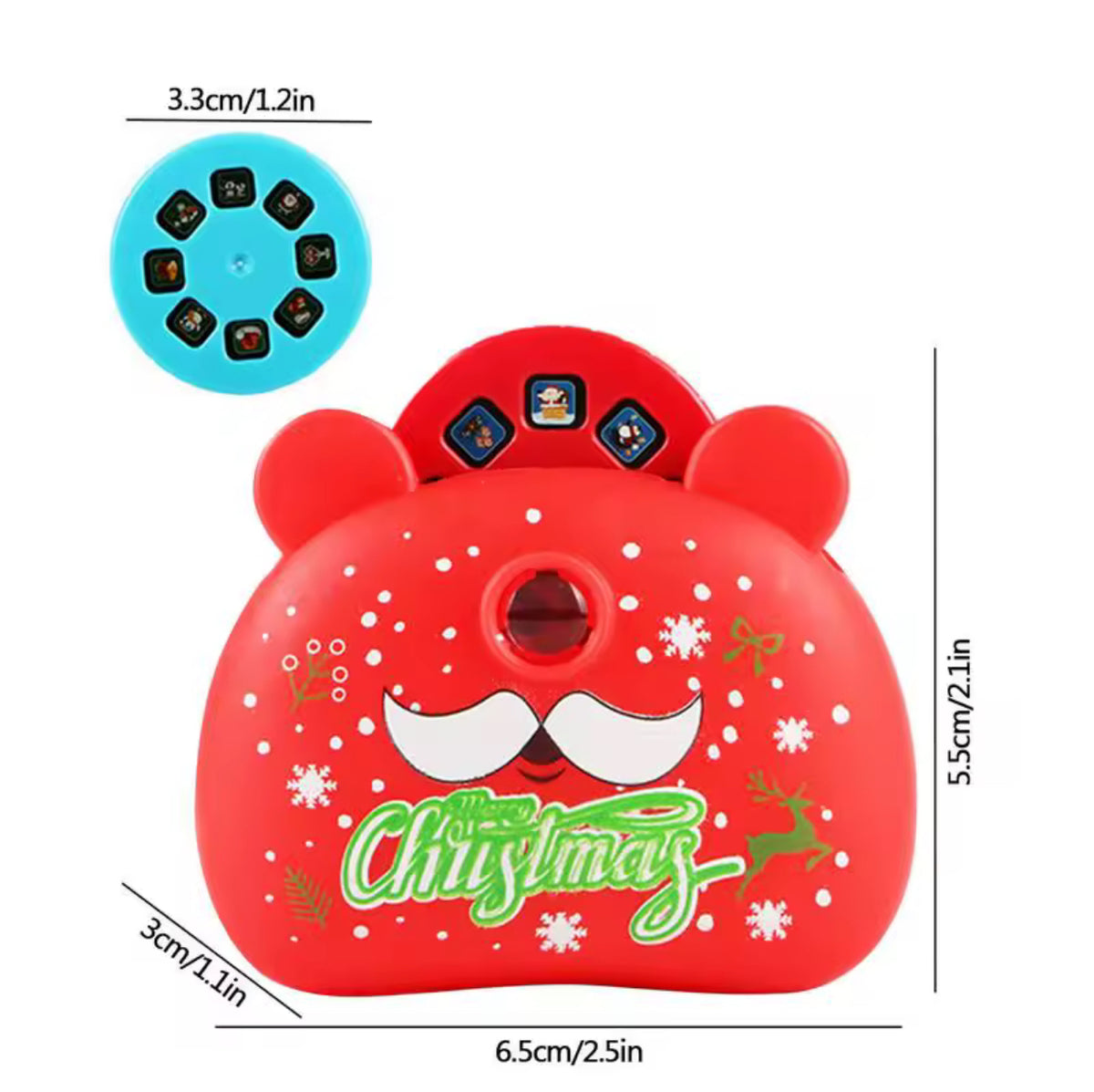 Children Projector Flashlight Christmas Camera Shape Story Projector Festive Flashlight With 24 Pictures