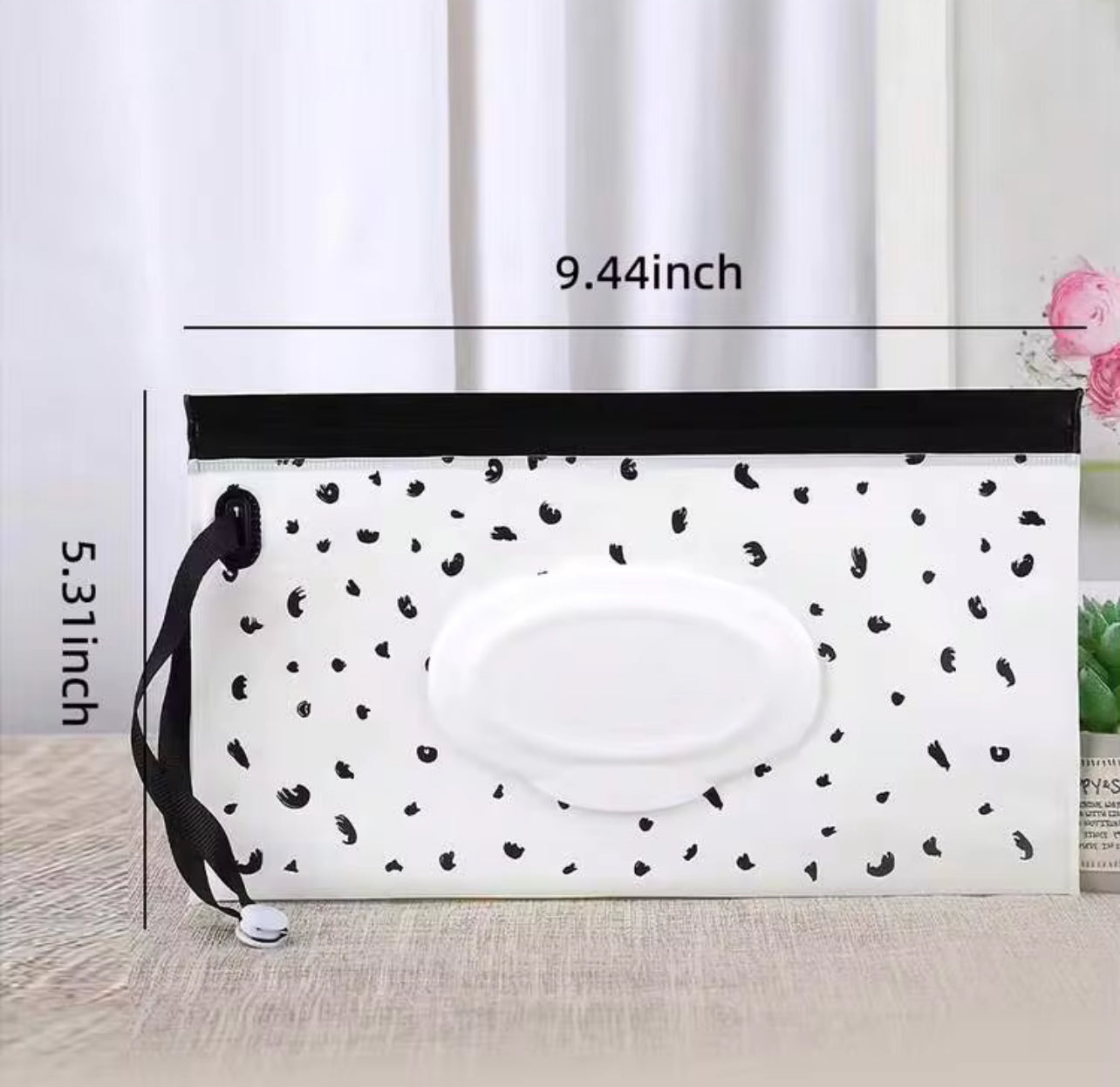 1pc Portable Baby Wet Wipes Bag, Flip-Top Lid, Self-Sealing Wet Tissue Dispenser, Hand/Face/Tissue Storage Box For Outdoor Travel Baby Shower Family Decorations Gifts