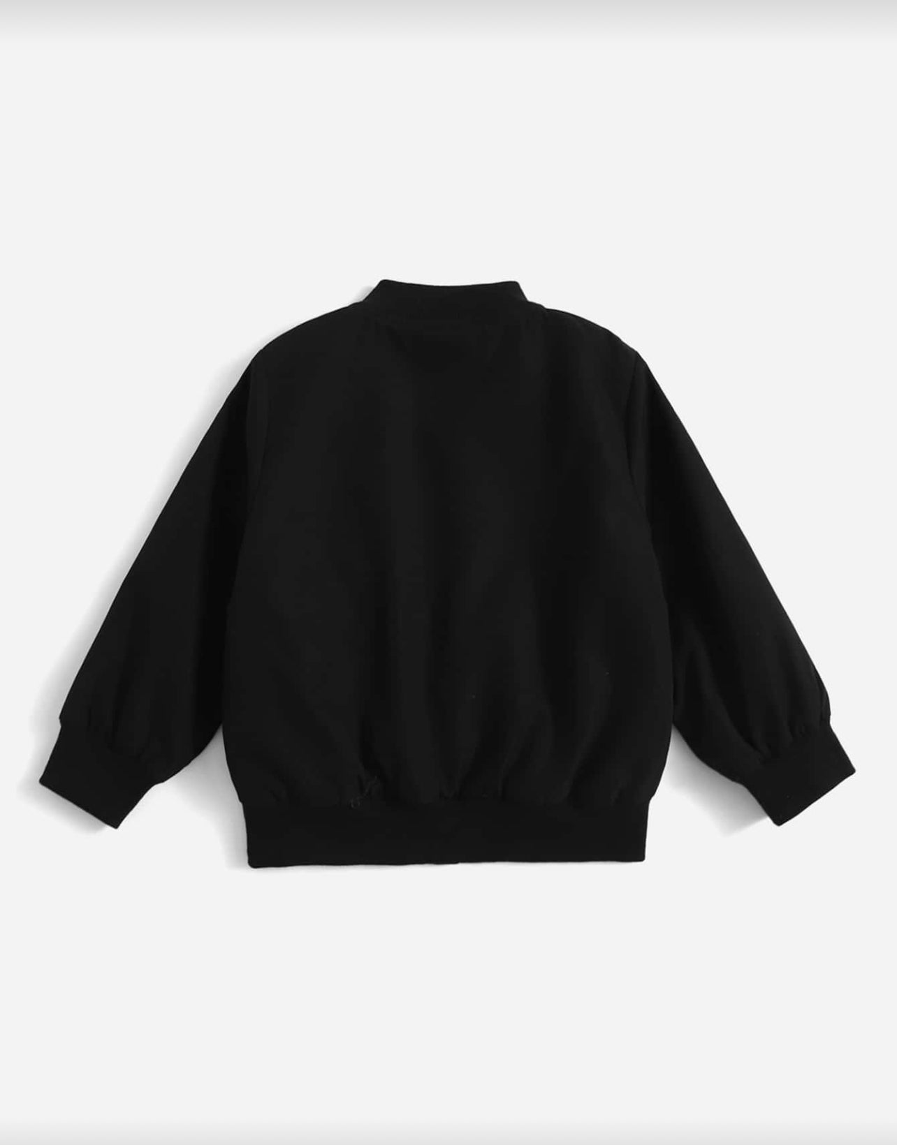 SHEIN Toddler Boys Letter Graphic Teddy Lined Bomber Jacket - 5Y