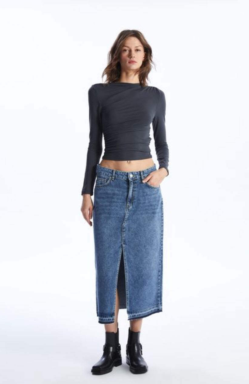 LC Waikiki Slim Fit Women's Denim Skirt - L