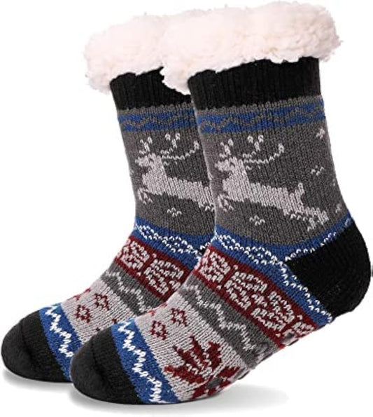 Kids Lined Slipper Socks