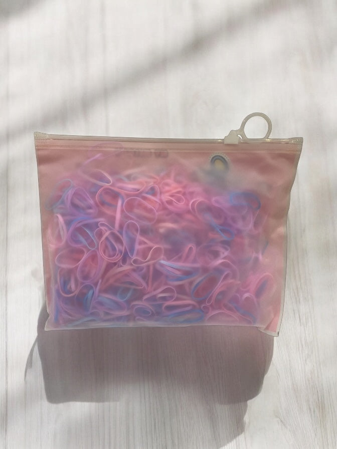 Fashion Hair Bands Colorful Disposable Hair Ties, Pack Girl Colorful Fashion Disposable Rubber Band Elastic Hair Band