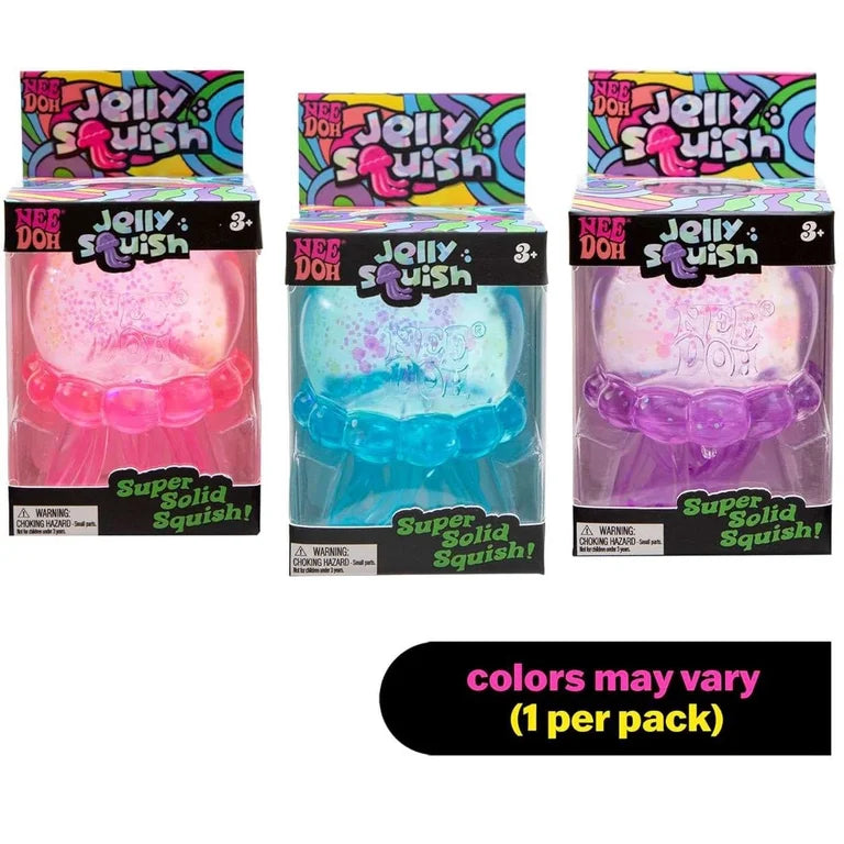 Nee Doh Jolly Squish Jellyfish – Super Solid Sensory Stress Toy