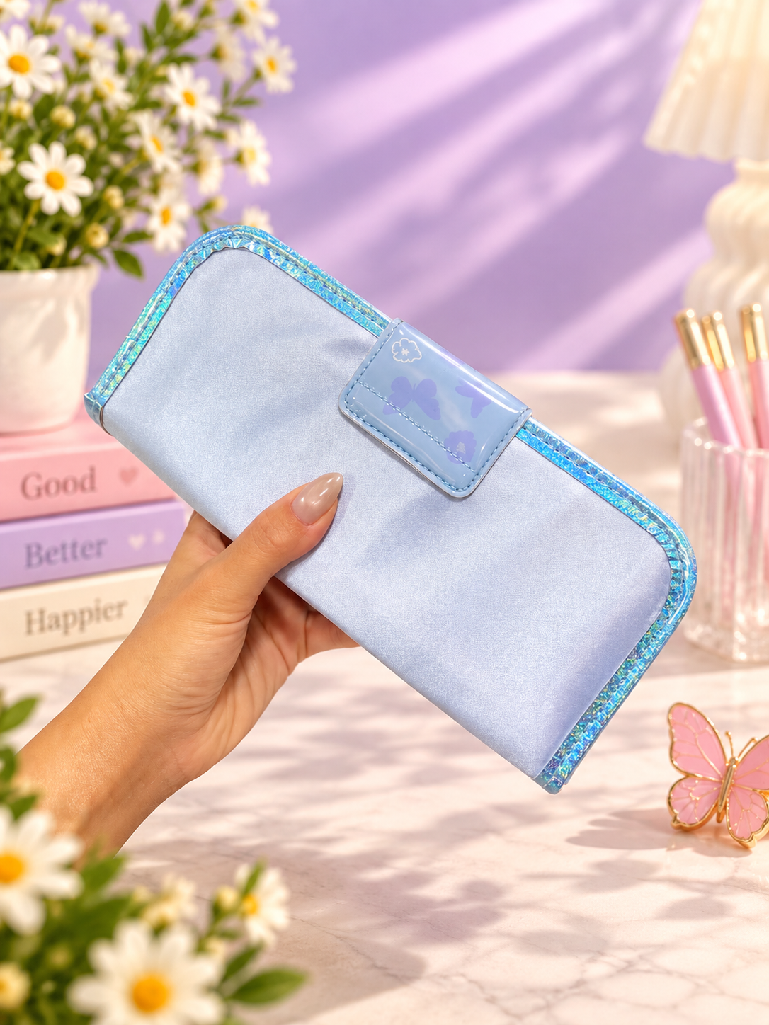 Kids’ Glitter Pencil Case – Mermaid, Butterfly & Football Designs