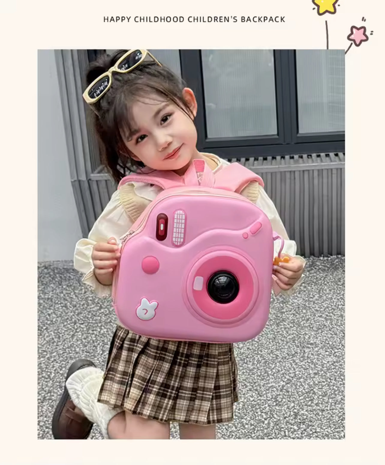 Children Camera Bag Kindergarten Backpack Eggshell Backpack Versatile Toddler Backpacks School Bag Cute Backpack
