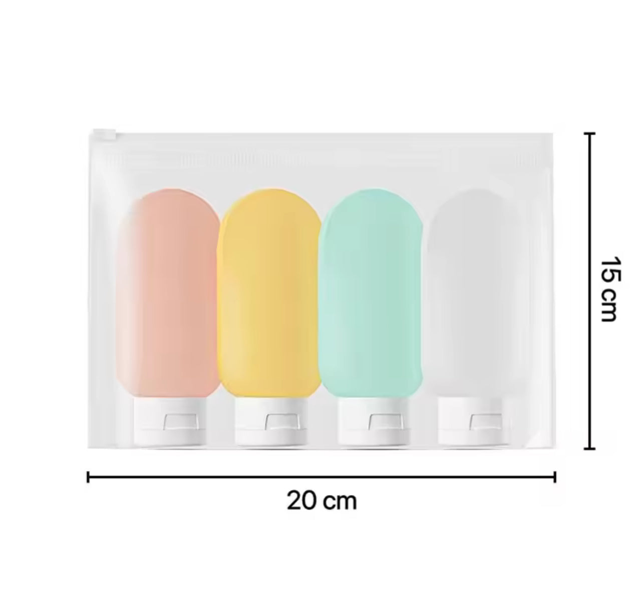 New 60ML Silicone Travel Bottles Travel Packaging Set Airplane Bottle Refillable Travel Bottle Shampoo Bottles Kit
