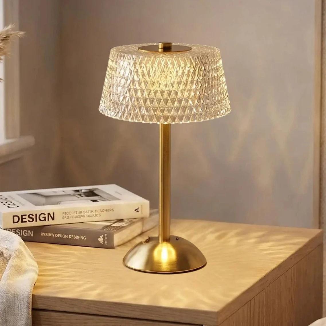 Diamond Table Lamp – USB Rechargeable Touch Lamp