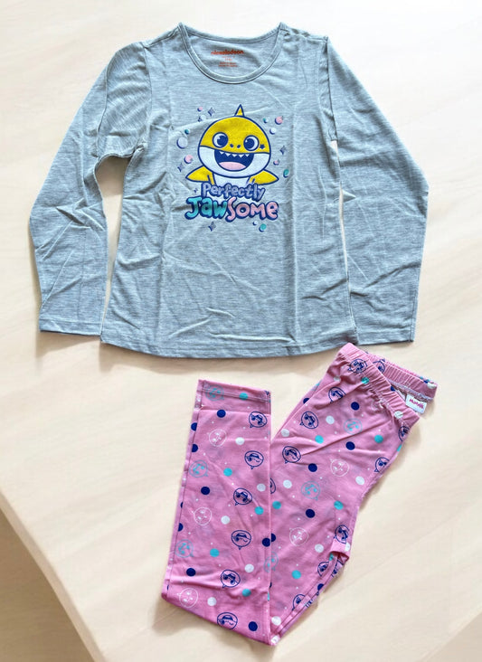 Long Sleeves 2 Pieces Leggings Pyjama Set - 8,12 Years