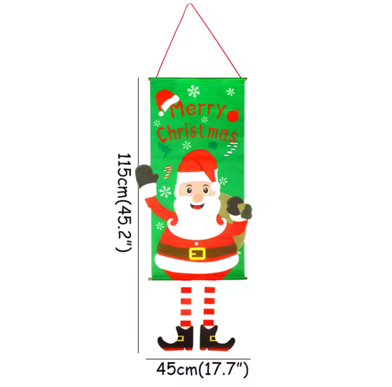 Merry Christmas Santa Claus Banne Home Decoration Party Supplies Elk Snowman Window Hanging Door Hanging Ornament Festival Gifts