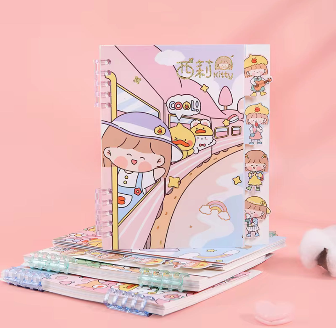 Beifa Brand NJF0009 64 Pages A5 Loose-leaf Book Writing Pads Notebooks for Students