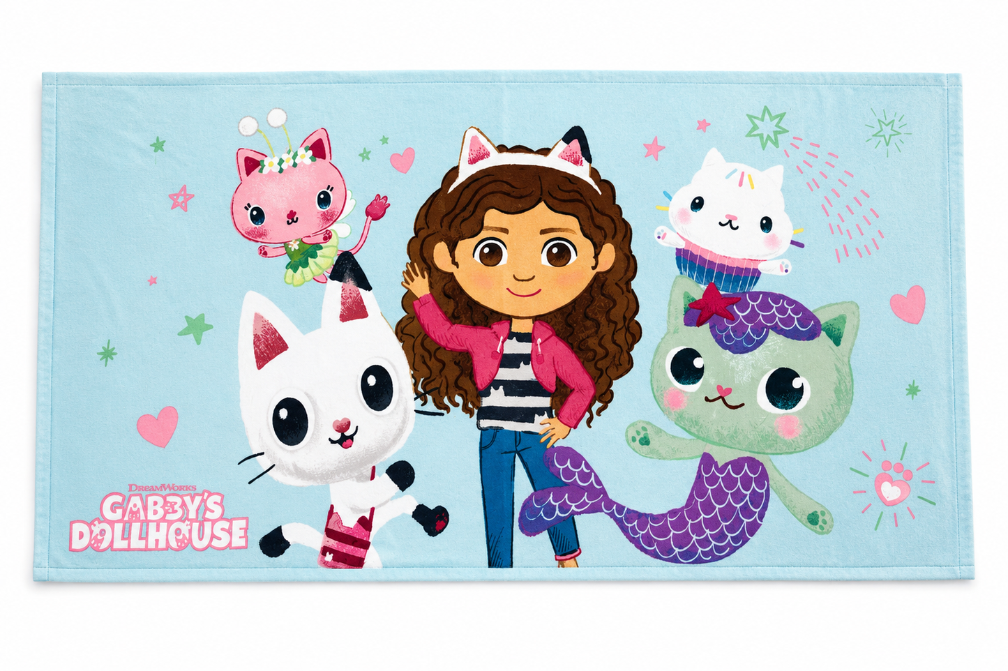 Kids Beach Towel 70x140 cm – Colorful Character Design – 100% Cotton