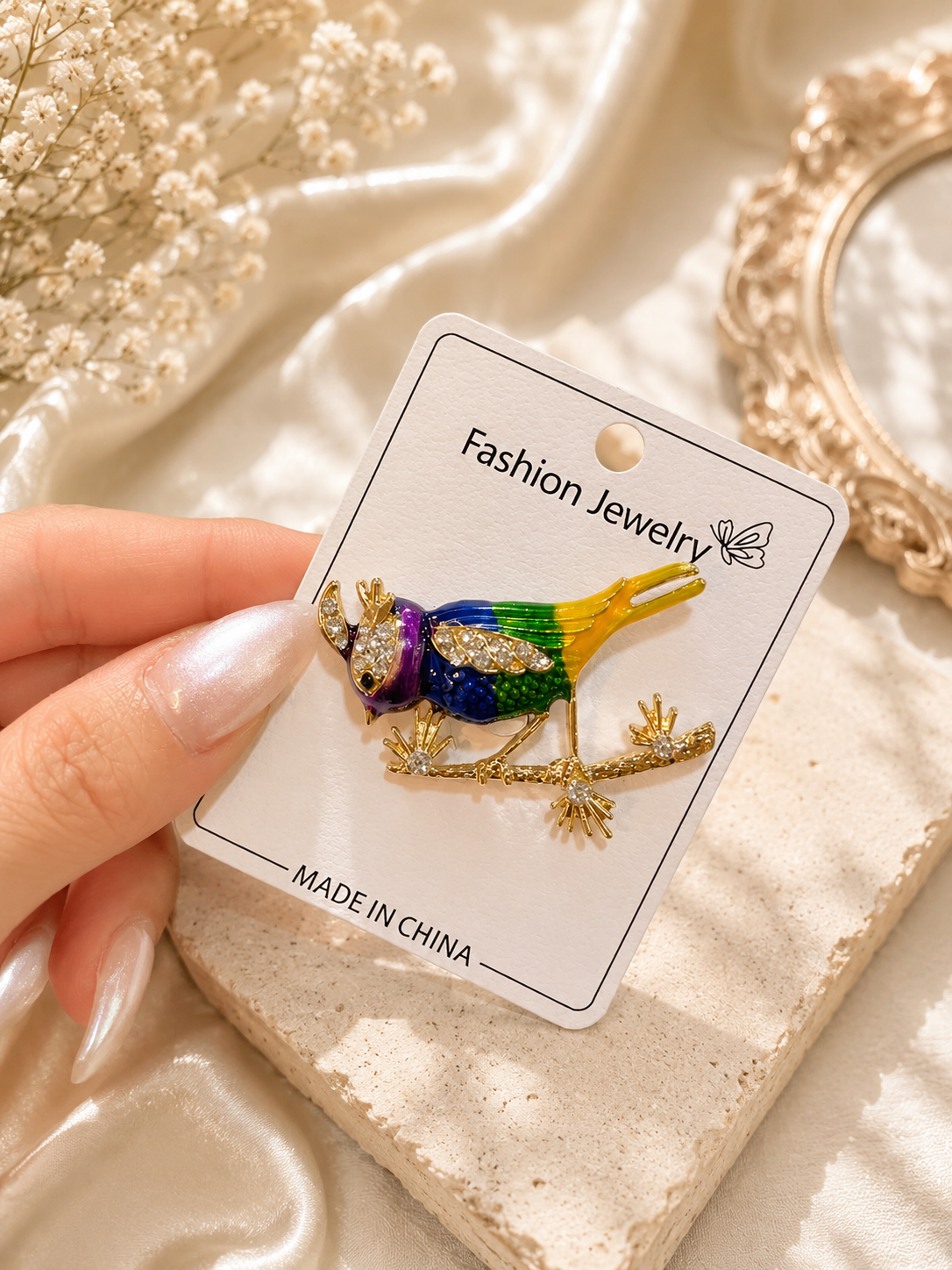 Statement Animal & Bird Crystal Brooch – Multiple Styles
