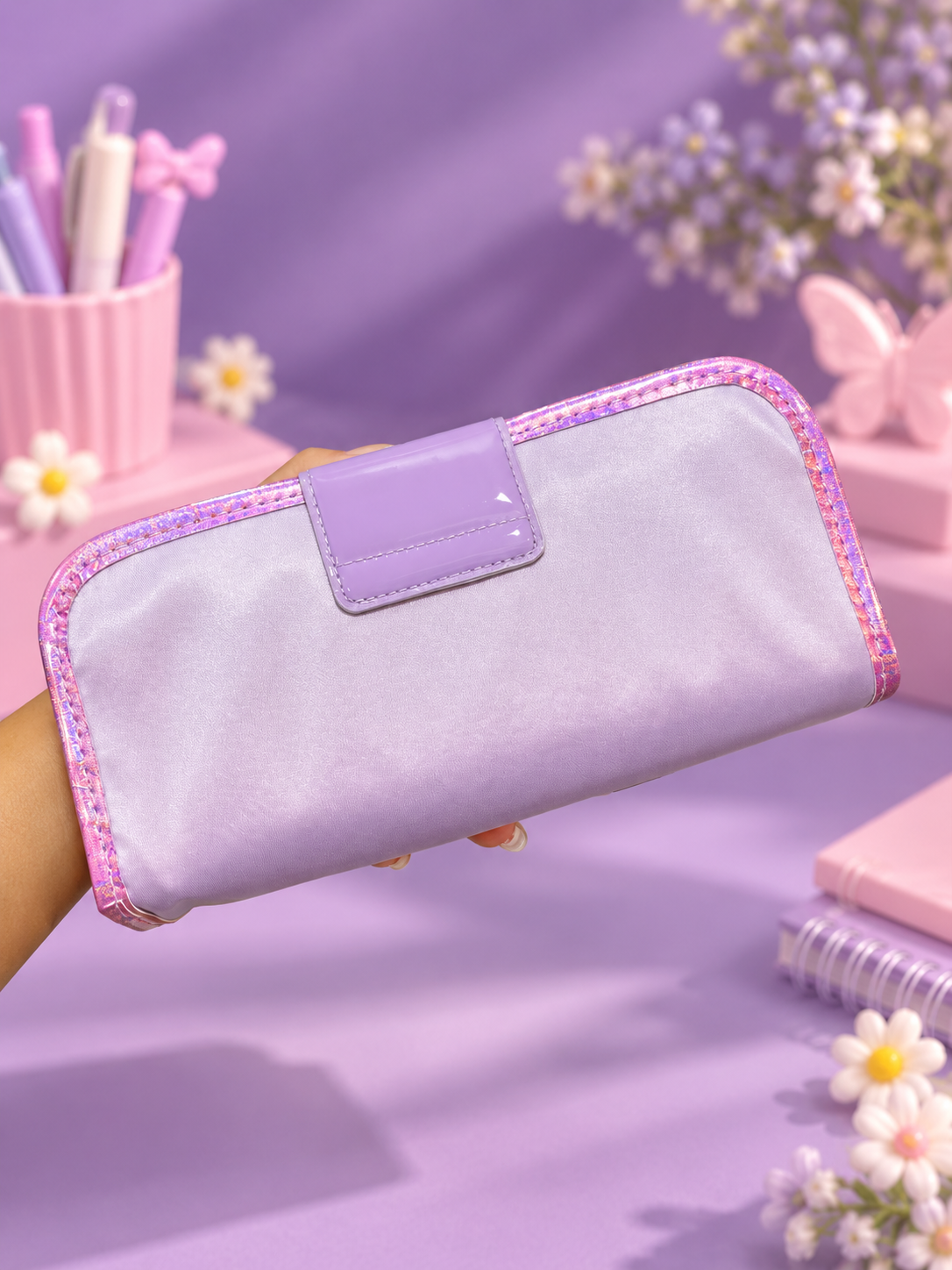 Kids’ Glitter Pencil Case – Mermaid, Butterfly & Football Designs