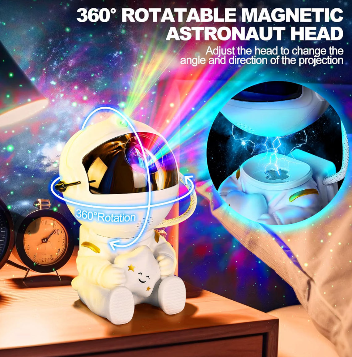 Astronaut Galaxy Projector Night Light with Remote Control